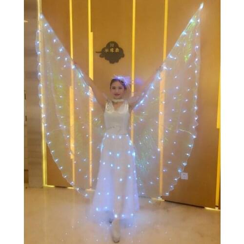 Stage dance Wings 360 Led Performance Shining Women dance