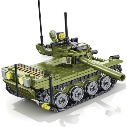 SEMBO MIlitary WW2 Main Battle Tank Building Blocks Army Weapon Action Figures Soldiers Bricks Classic Model Kit Toys For Boys