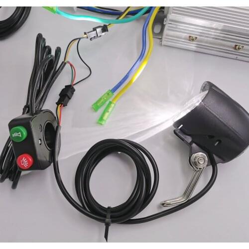 Universal voltage 18-100v headlight frontlight LED light with horn and switch electric scooter bike MTB mobility conversion part