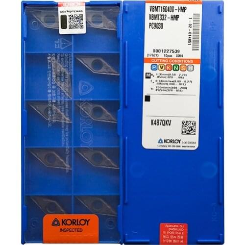 VBMT160408-HMP PC9030 100% KORLOY Original carbide insert with the best quality 10pcs/lot free shipping
