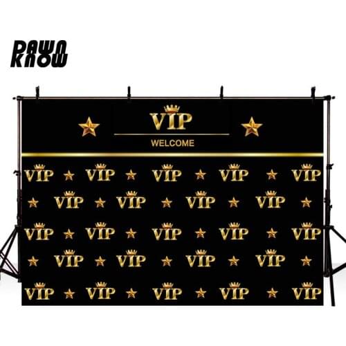 DAWNKNOW VIP Star Photography Background Personal Celebrate Adult Party Photocall Backdrop Photo Shoot Customize lv810