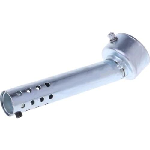 X7AE Universal 48mm Motorcycle Angled Exhaust Insert Baffle End Can DB Killer Silencer Muffler elbow 175MM Length