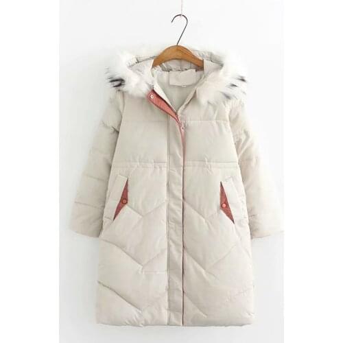 2019 Winter new arrival down jacket women with a fur collar loose clothing outerwear quality women winter coat