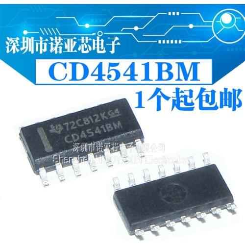 10pcs/lot New CD4541 CD4541BM HEF HCF Programmable Oscillator Timer Patch SOP-14