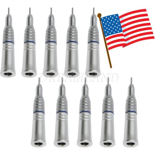 10Pcs Dental Straight Nosecone Low Slow Speed Handpiece E-type fit NSK
