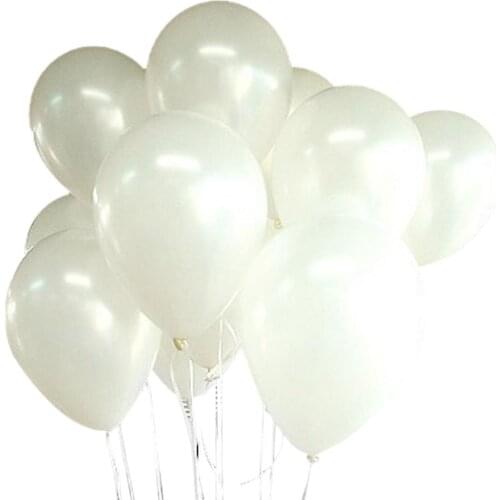 100pcs White Latex Balloons Birthday Wedding Party Decoration Club Balloons mix Colorful Balloon Party Supplies