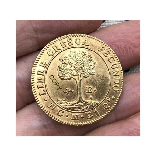 1825 Central American Republic 4 Escudos copy coins 29mm