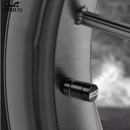 Wheel Tire Valve Caps CNC Aluminum Airtight Covers Motorcycle For Yamaha RD250 RD 250 A/B/C/D/E/F 1973-1979 1975 1976 1977 1978