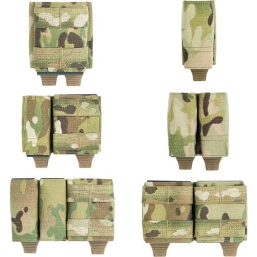Tactical Airsoft 9mm 5.56 Magazine Pouch Multicam Vest Molle Mag Ammo Pouch Bags Toolkit Bag