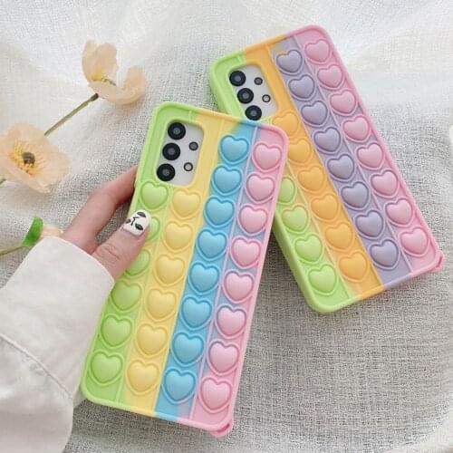 A31 Case Push It Bubble Stress Relieve Case for Samsung A11 A21 A20 A30 A50 A71 A51 A12 A32 A10E Silicon Fidget Antistress Cover
