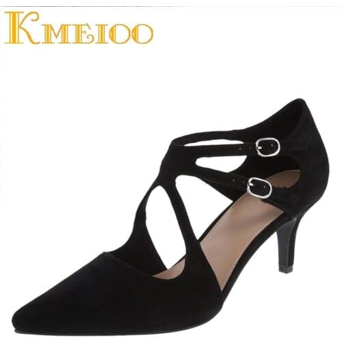 Женские туфли с каблуком-рюмочкой Kmeioo China At AliExpress