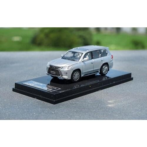 1/64 Scale LEXUS LX570 SUV Silver DieCast Car Model Collection HIKASI