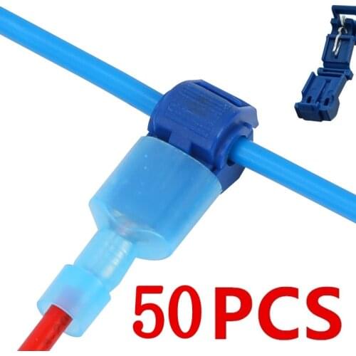 50Pcs Quick Electrical Cable Connector Snap Splice Lock Wire Terminal Crimp Wire Connectors Waterproof Electric Connectors