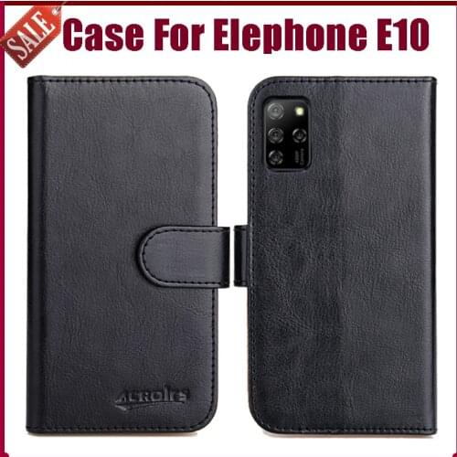 Hot! Elephone E10 Case 6.5" Fashion 6 Colors Flip Soft Leather Phone Wallet Cover For Elephone E10 Case Card Solts