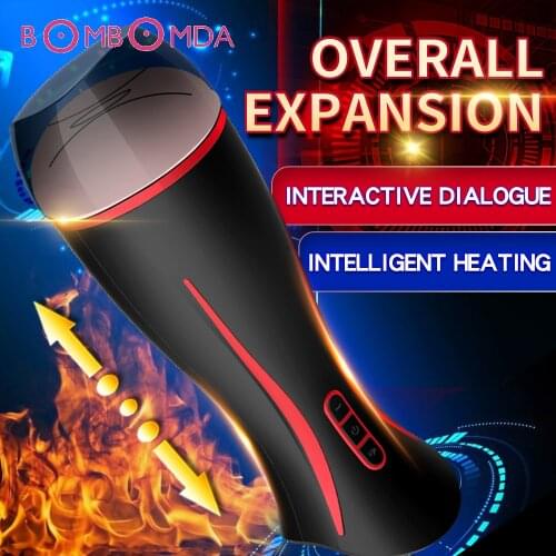Masturbator Sex Toy For Men Blowjob Toys Heating Realistic vagina Pussy Delay Ejaculation Glans Trainer Masturbation Cup For Men