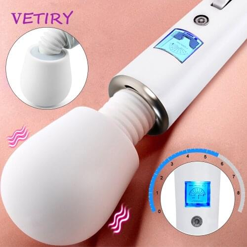 Powerful Magic Wand Vibrators for Women G Spot Massager AV Stick Clitoris Stimulator Sex Toys for Woman Female Masturbator