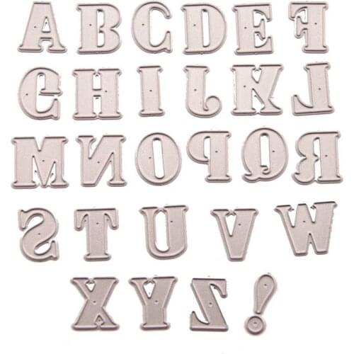 Uppercase Letter Metal 2021 New Metal Cutting Dies Stencils for DIY Scrapbooking Album Decorative Embossing Paper