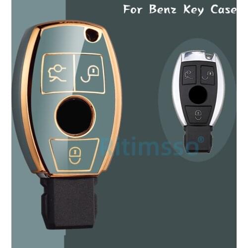 New Fashion Tpu Car Key Cover Case for Mercedes Benz CLS CLA GL R SLK AMG A B C S Class Remote Holder Accessories