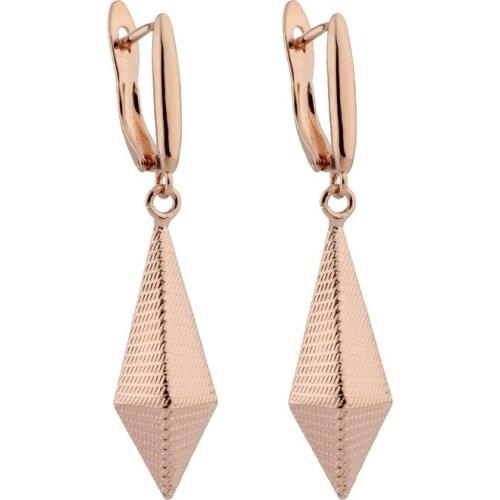 New Drop Earrings For Women Simple Cute Fine Unique Fashion Jewelry 585 Rose Gold Charms For Earrings Long Earrings 2021 Trend