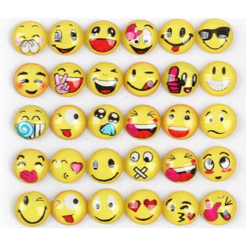 Resin 10mm cartoon emoticon pack for DIY children badge clothes decoration pin phone case jewelry accessories