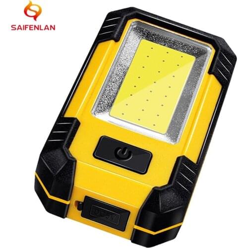 Portable LED Rechargeable Work Light Magnetic Base & Hanging Hook 30W Super Bright for Car Repairing Camping Hiking Fishing