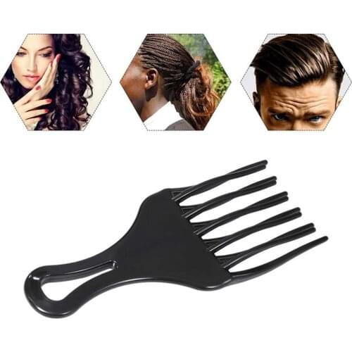 Hair Comb Insert Afro Hair Pick Comb Hair Fork Comb Plastic High & Low Gear Comb Hairdressing Styling Tool For Man Woman