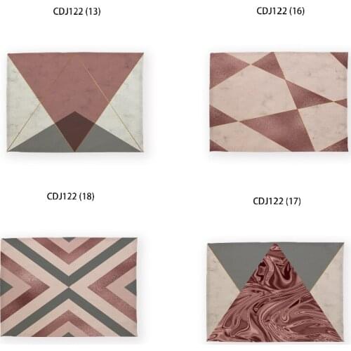 Geometric stripes pink kitchen accessories place mats for dining table Tablecloth Tablecloth for table kitchen mat table cloth