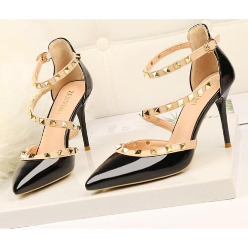 SEGGNICE Womens High-heeled Shoes