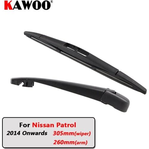 KAWOO Car Rear Wiper Blade Blades Back Window Wipers Arm For Nissan Patrol Hatchback (2014 Onwards) 305mm Auto Windscreen Blade