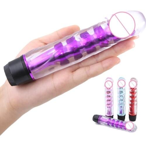 Silicone Multispeed Dildo Wand Vibrator Sex Clitoris Stimulator G Spot Magic Wand Massager Female Masturbator Sex Toys for Women