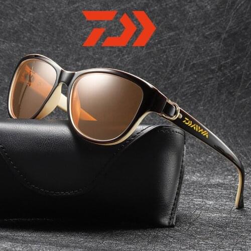 Daiwa Designer New Fashion Polarized Sunglasses Men Women Square Frame Male Sun Glasses Fishing Driving Sun Glasses UV400