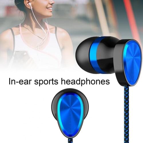 Sport Earphone Wired Super Bass 3.5mm Earphone Earbud with Built-in Microphone Hands Free