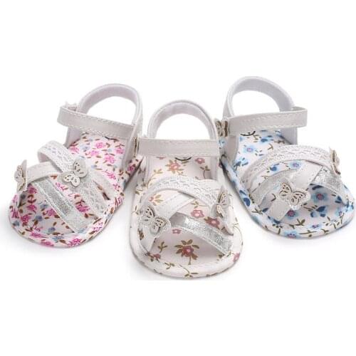 Summer small fresh baby soft cross PU shoes First Walkers Baby Shoes summer baby girl toddler shoes