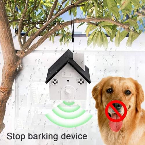 Humutan Anti Barking Device 2021 New Bark Box Outdoor Dog Repellent Device with Adjustable Ultrasonic Level Control Safe