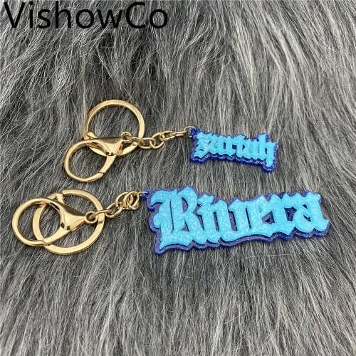 VishowCo Custom Name Keychain Acrylic Keychain Personalised Acrylic Keychain Gift For Women