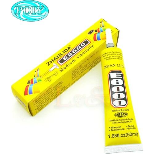 High quality Clear Adhesive Sealant Glue E8000 50ml for DIY Diamond Clothes Shoes Paste Jewelry Craft