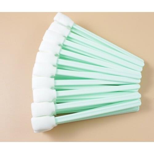100pcs 13cm length Solvent Foam Tipped cleaning kit for ourdoor indoor inkjet printer epson dx4 dx5 dx6 dx7 head cleaning swab