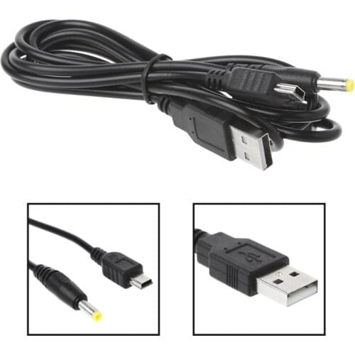 2019 NEW 2-In-1 USB Data Cable Charger Charging Cord For PSP 2000 3000 Portable Gaming Accssories