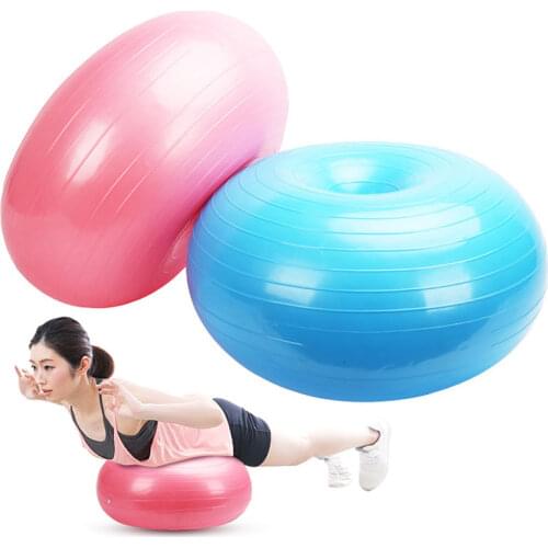 50cm Apple Shape Yoga Ball Fitness Ball Pilates Equipment Exercise Home Gym PVC Thickened Explosion Proof Exercise Balance Ball