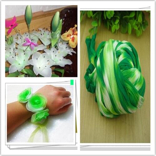 54 colors mix shipping or only one color ship double color stocking flowers/nylon flower /silk flower making/ DIY flowers craft