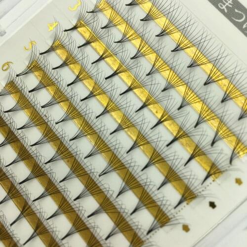 8D Sharp Stem Russian Premade Fan Lashes Bulk Wholesale Handmade Individual Grafting Volume Fans Eyelash Extension Minkees