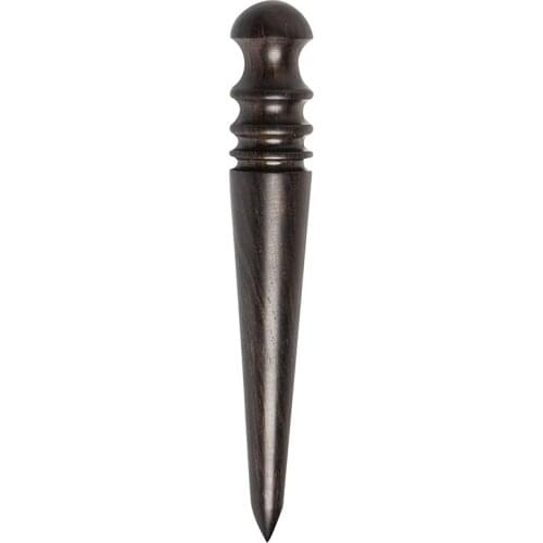 Wooden Leather Burnisher Tool - Tapered Edge Slicker Features 4 Grooves for Burnishing of Various Leather Thicknesses