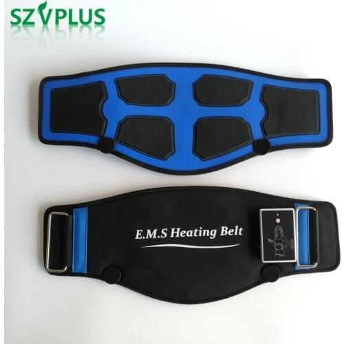 EMS Microcurrents Heating Back Waist Massager Slimming Losing Weight Belt Simulator For Muscles Trainer Fitness Massage Machine
