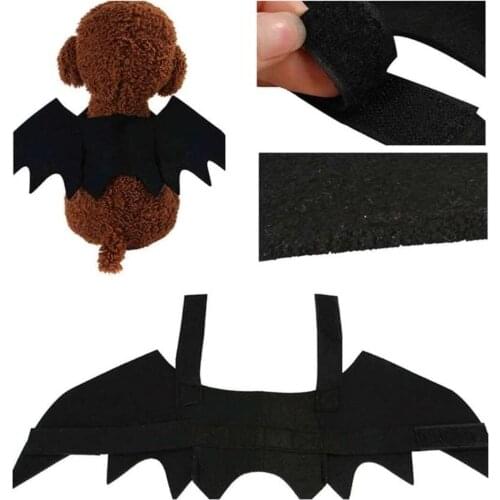 Nordic Style Halloween Felt Pet Decoration Bat Wings Pet Halloween Toy Felt Double Wings