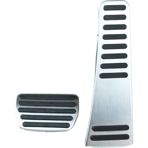 2 pcs stainless steel no drilling gas brake foot pedals set for Volvo XC90 2015 2016 2017 AT Sticker Car Pad Plate