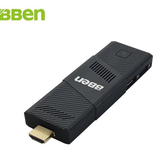 BBen MN9 Mini PC Stick Windows 10 Ubuntu Intel X5 Z8350 Quad Core 2G 4GB RAM Mute Fan WiFi Smart TV Stick PC Mini Computer Micro