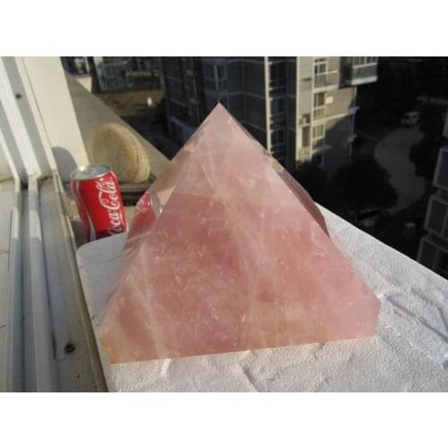 4750g natural Rose Quartz Crystal Pyramid Loving Healing