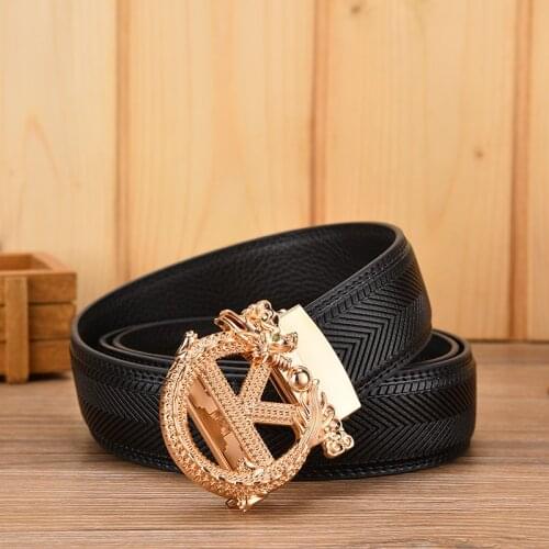 New Womens Brand Belt Mens Top Quality Genuine Luxury Leather Belts For Men Strap Male Metal Automatic Buckle Men Belts Gifts