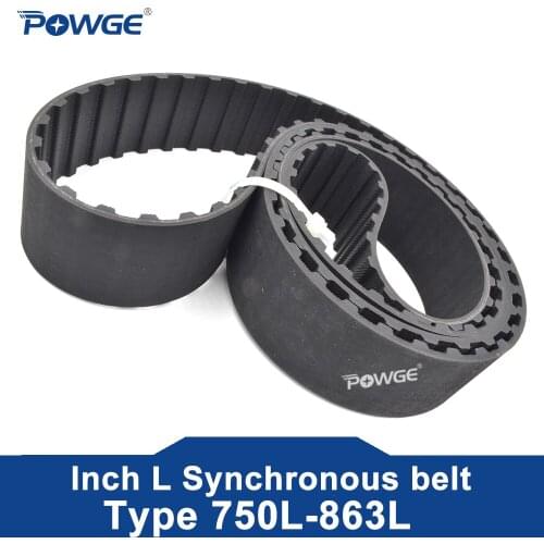 POWGE XL Timing belt 370/372/376/380/384 Width 025 037 Teeth 185 186 188 190 192 Synchronous Belt 370XL 372XL 376XL 380XL 384XL