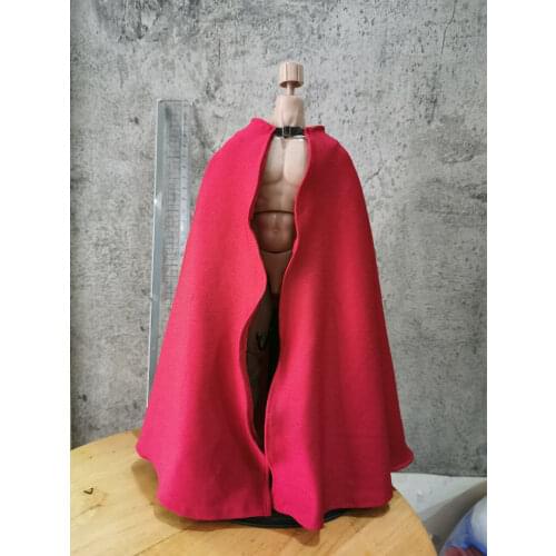 1:6 wine red cloak Cape collar Model For 12" Figure